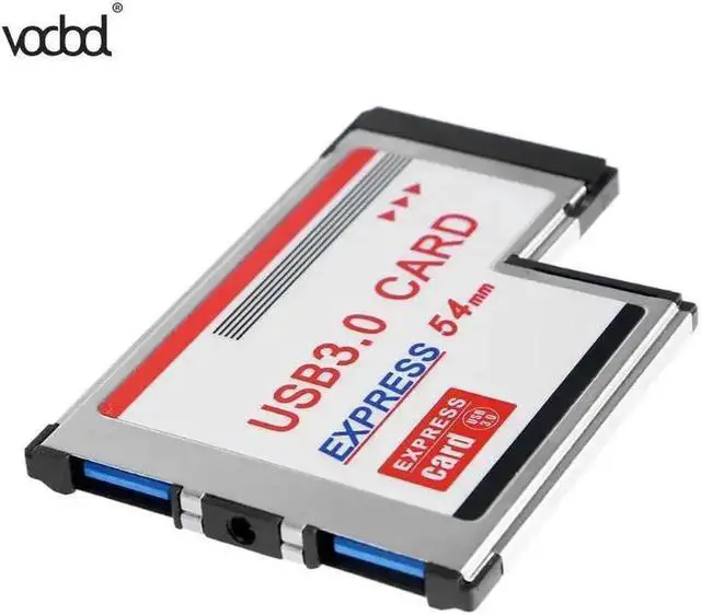 Alt view image 6 of 6 - 2 Ports USB 3.0 PCI Express Card Adapter 5Gbps HUB PCI 54mm Slot Express Card Converter for Laptop