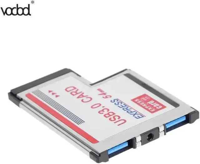 Main image of 2 Ports USB 3.0 PCI Express Card Adapter 5Gbps HUB PCI 54mm Slot Express Card Converter for Laptop