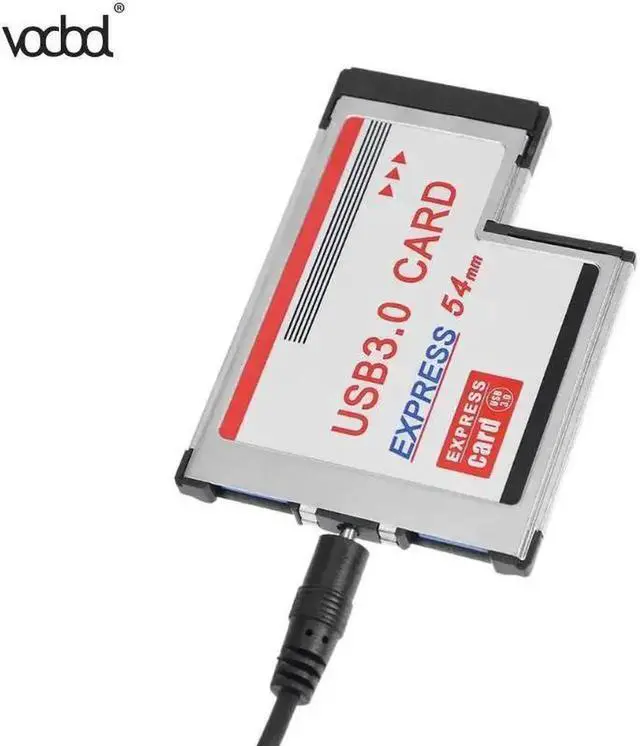 Alt view image 3 of 6 - 2 Ports USB 3.0 PCI Express Card Adapter 5Gbps HUB PCI 54mm Slot Express Card Converter for Laptop