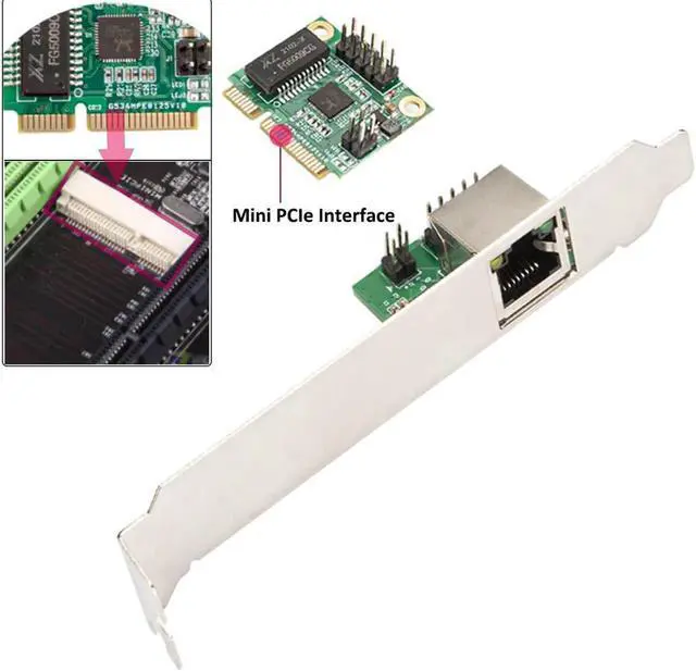 Alt view image 4 of 6 - 2.5GBase-T Gigabit Network Adapter with 1 Port 2500Mbps Mini PCIe 2.5gb Ethernet Card RJ45 LAN Controller Card