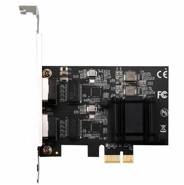 Main image of 2.5GBase-T Gigabit Network Adapter with 2 Ports 2500Mbps PCIe 2.5gb Ethernet Card RJ45 LAN Controller Card