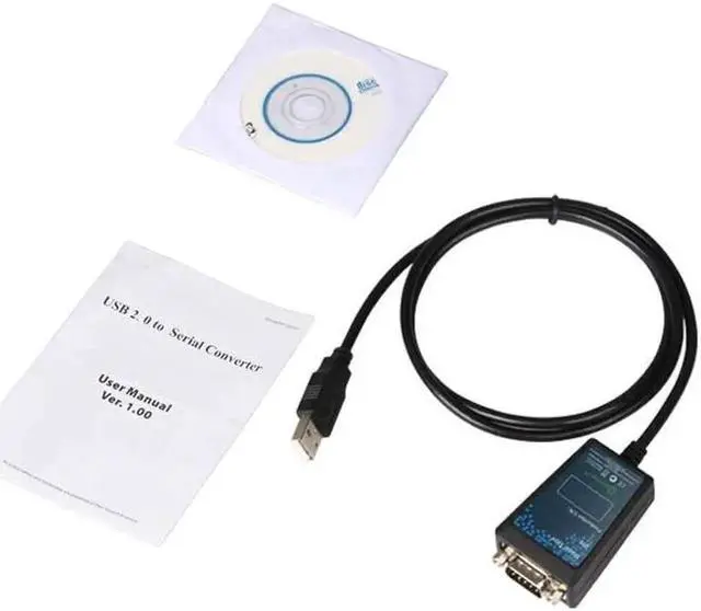 Alt view image 2 of 4 - Computer Cables & Connectors USB RS232 Adapter USB 2.0 to RS 232 Male (9 pin) DB9 Serial Cable with FTDI Chipset Supports Win10