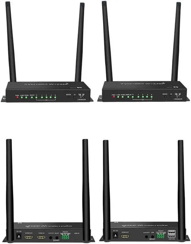 Alt view image 4 of 6 - 1080p 4K Wireless Transmission Display Adapter USB KVM HDMI Extender PC To TV Monitor Audio Video Transmitter and Receiver 100m