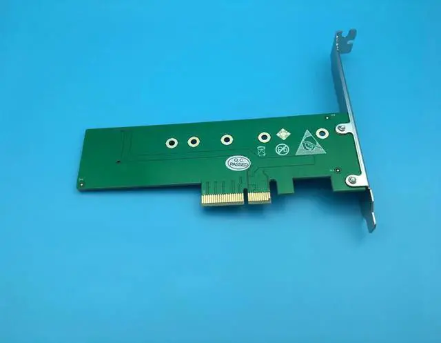 Alt view image 3 of 6 - M.2 PCIe 4 Lane SSD to PCIe 3.0 x4 Adapter PCIE x4 to NVMe/M.2 NGFF (M Key) Card