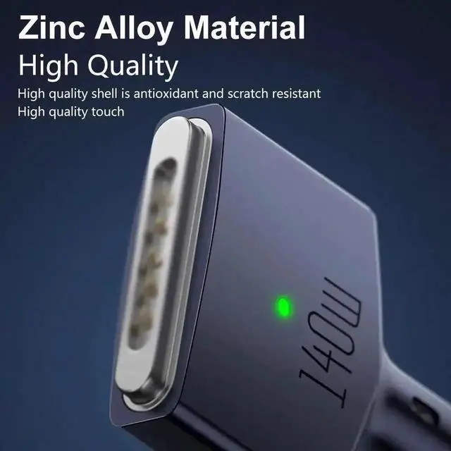 Alt view image 5 of 7 - Aomoproing 2M USB Type C to Magsafe 3 Magnetic Charger Cord Laptop Charging Cable Converter PD 140W for MacBook Air/Pro A2442 A2485 A2681