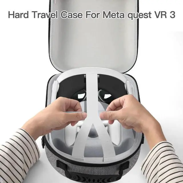 Alt view image 5 of 7 - Travel Carrying Case for Quest 3 VR Glasses Gaming Headset Controllers