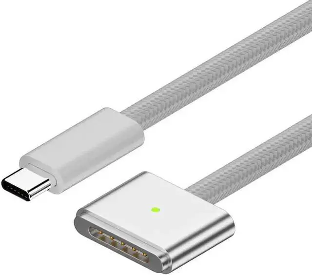 Alt view image 4 of 7 - USB Type C To Magsafe 3 Magnetic Charger Cord Laptop Charging Cable Converter PD 140W for MacBook Air/Pro A2442 A2485 A2681