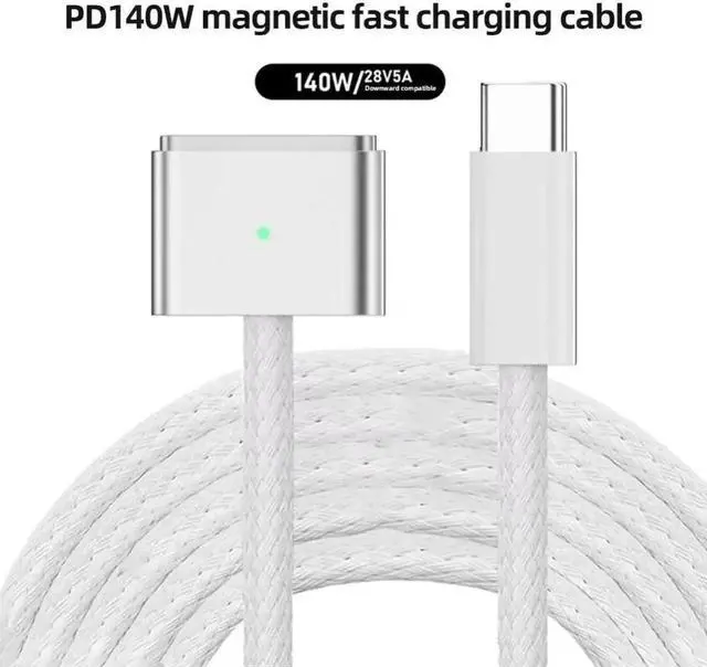 Main image of USB Type C To Magsafe 3 Magnetic Charger Cord Laptop Charging Cable Converter PD 140W for MacBook Air/Pro A2442 A2485 A2681