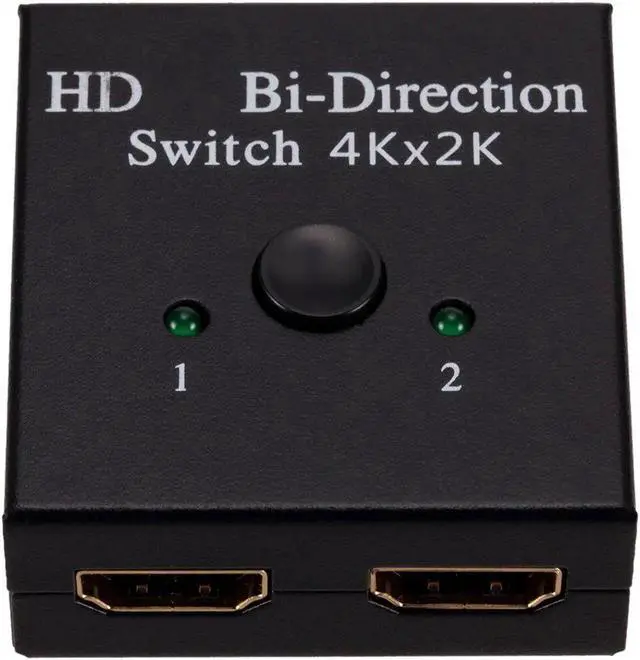 Alt view image 2 of 6 - HDMI-compatible Splitter 4Kx2K Switch KVM Bi-Direction 1x2/2x1 HDMI-compatible Switcher Support 4K FHD Ultra 1080P for Projector