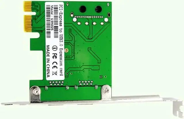 Alt view image 3 of 6 - PCI-E Express x1 to 2-Port USB 3.0 Controller Card Adapter Hub 5Gb/s Super Speed
