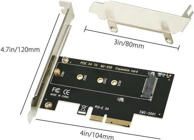 Alt view image 5 of 6 - M.2 Nvme Ssd Ngff To Pcie 3.0 X4/X8/X16 Adapter Pcie To M2 Expansion Card M Key Interface Card Full Speed