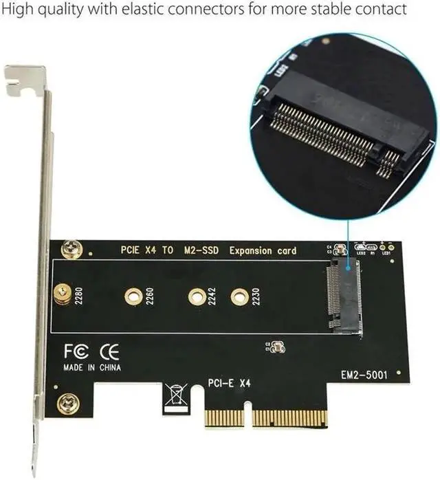 Alt view image 4 of 6 - M.2 Nvme Ssd Ngff To Pcie 3.0 X4/X8/X16 Adapter Pcie To M2 Expansion Card M Key Interface Card Full Speed