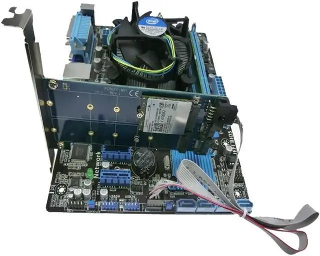 Alt view image 3 of 6 - NGFF SSD to 2 SATA 6GB adapter 7Pin SATA III to M.2 USB to M2 wireless bluetooth adapter card