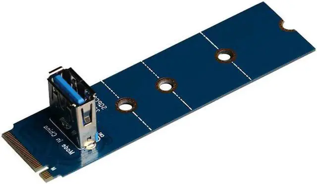 Alt view image 2 of 5 - M.2 NGFF to PCI E X16 Slot USB 3.0 Transfer Riser Card VGA Extension Adapter Extender for Graphics Card for BTC Miner Mining