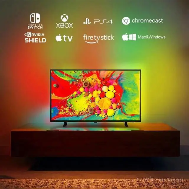 Alt view image 6 of 6 - Smart led strips lights that sync with your PC for room lg TV 55 inch HDMI2.0 4K switch usb lamp synchronization Dimmer