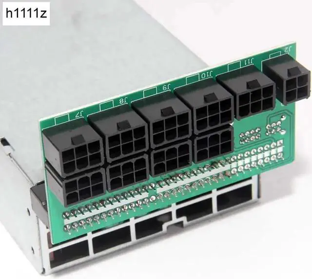 Alt view image 2 of 6 - Breakout Board Adapter Power Supply DPS 800GB/1200FB/1200QB Power Module 10 6pin Connector for Ethereum BTC Miner Mining Device
