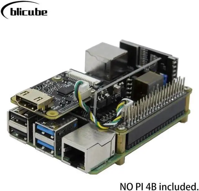 Alt view image 3 of 5 - PiKVM v3 BliKVM HAT "KVM over IP" Raspberry Pi 4b PoE HDMI CSI