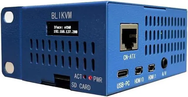 Alt view image 3 of 6 - O & M Hdmicsi Remote Control with Metal Case KVM Remote Control Pikvm O & M Overip for Raspberry Pi 4