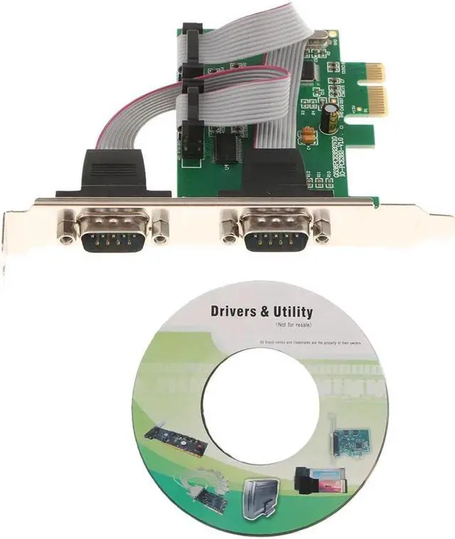 Alt view image 4 of 6 - MagiDeal 2Port Pci-E Express To Rs232 Serial Expansion Card DB9 COM RS232 Converter