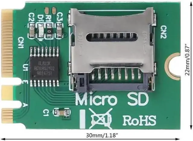 Alt view image 6 of 6 - M2 Key A.E WIFI Slot to SDHC SDXC TF Card Reader T Flash Card M.2 A+E Card Adapter Kit