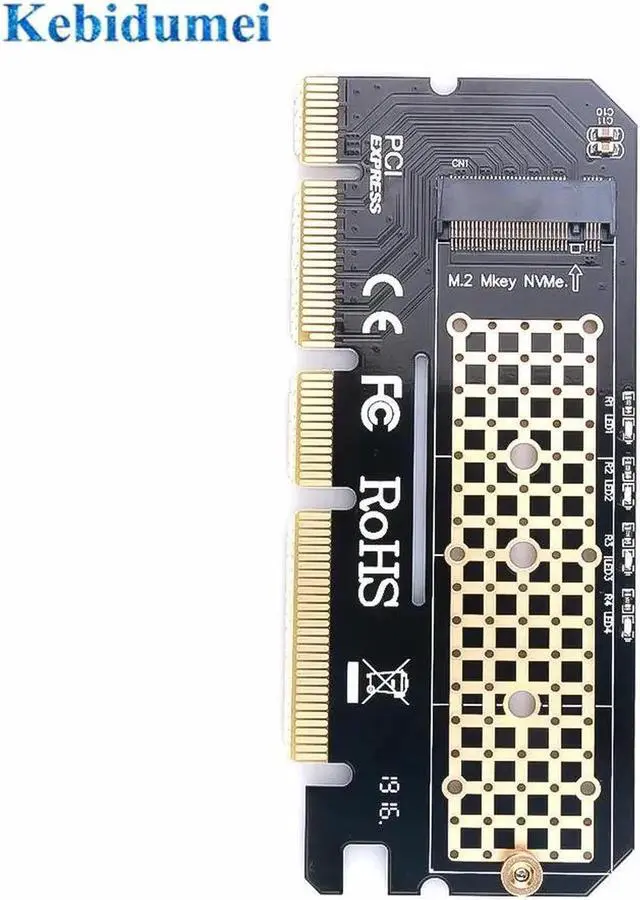 Alt view image 3 of 6 - PCIE to M2/M.2 Led Expansion Card Computer Adapter for Adapter/M.2 SSD PCIE Adapter M.2 NVME/M2 PCIE aluminium alloy