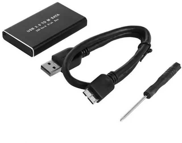 Main image of MSATA To USB 3.0 SSD Enclosure External Hard Drive Storage Case Adapter For 30X50mm 30X30mm MSATA SSD
