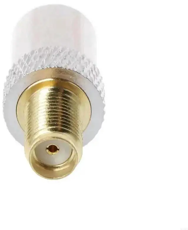 Alt view image 3 of 3 - SMA Female To IEC Male Plug Coaxial Adapter RF Connector Nickel Plated