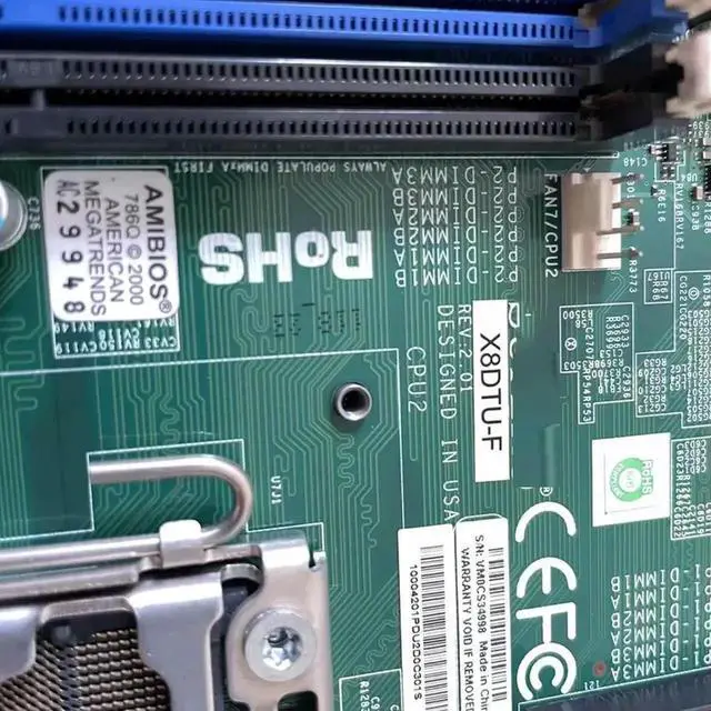 Alt view image 2 of 3 - X8DTU-F For Dual way Server Motherboard 55 56 Series CPU LGA1366