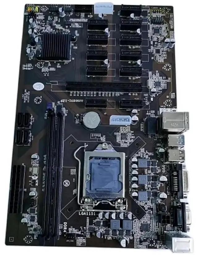 Alt view image 3 of 4 - Dedicated Motherboard For B250-BTC-12P with 12 GPU DDR4 LGA 1151 Test, Good