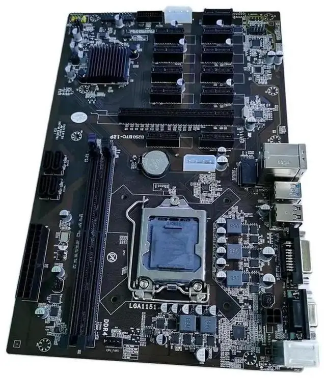 Main image of Dedicated Motherboard For B250-BTC-12P with 12 GPU DDR4 LGA 1151 Test, Good