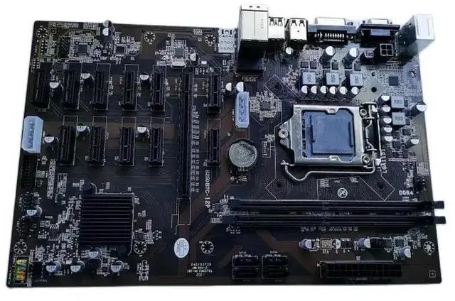 Alt view image 4 of 4 - Dedicated Motherboard For B250-BTC-12P with 12 GPU DDR4 LGA 1151 Test, Good