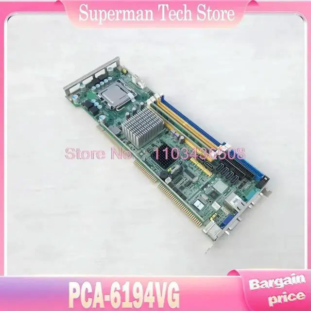 Main image of For Advantech Integrated network Card Industrial Control Motherboard Single Network Port PCA-6194VG PCA-6194 REV.A1