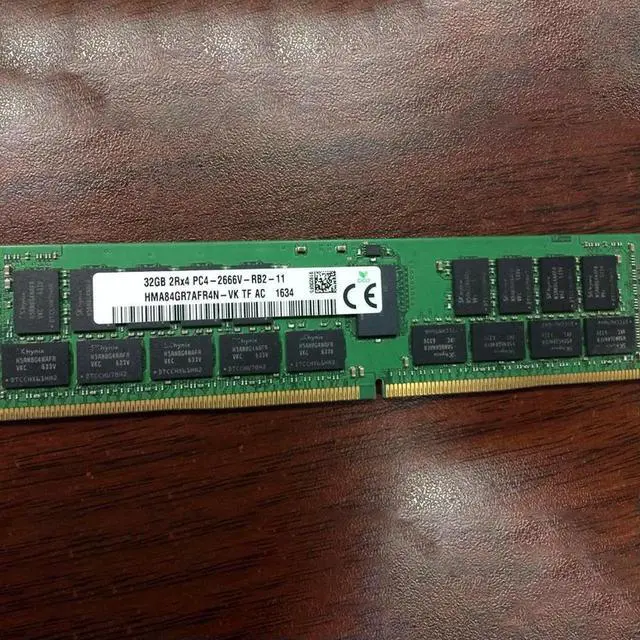 Alt view image 2 of 3 - RAM 32GB DDR4 2666MHz 2RX4 PC4-2666V REG RDIMM For SK Hynix Server Memory 2666 1 Pcs