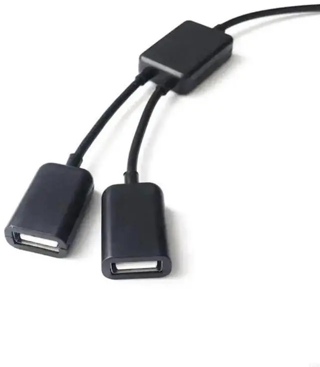 Alt view image 4 of 4 - USB 2.0 Splitter Y Cable 1 Male to 2 Female Extension Cord Power Adapter Converter for PC Car Data Transmission Charging