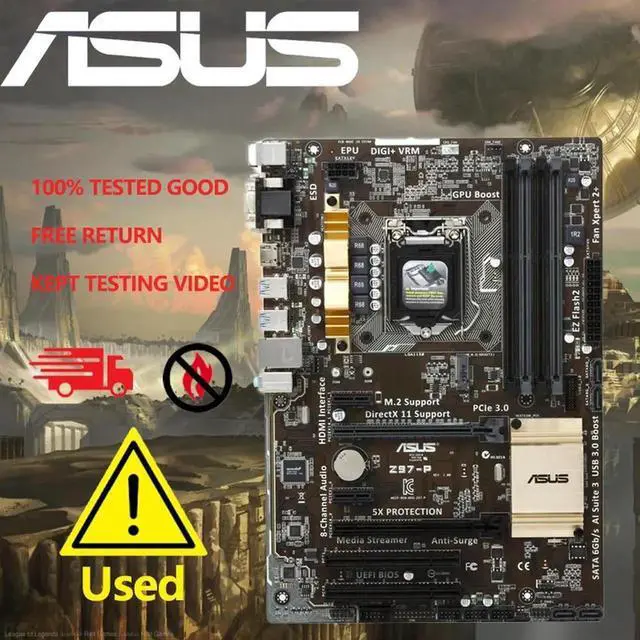 Main image of Z97-P A 1150 Z97 HDMI SATA 6Gb/s USB 3.0 ATX Motherboard