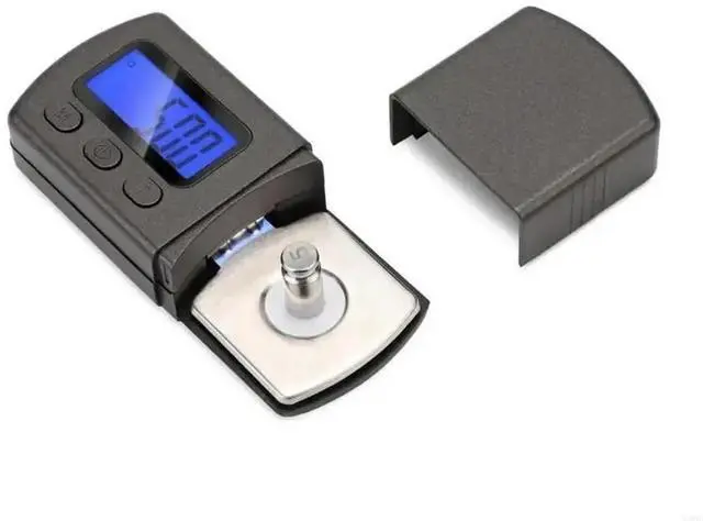 Alt view image 2 of 3 - Portable LCD Digital Turntable Force Scale Meter Gauge Alignment Protract