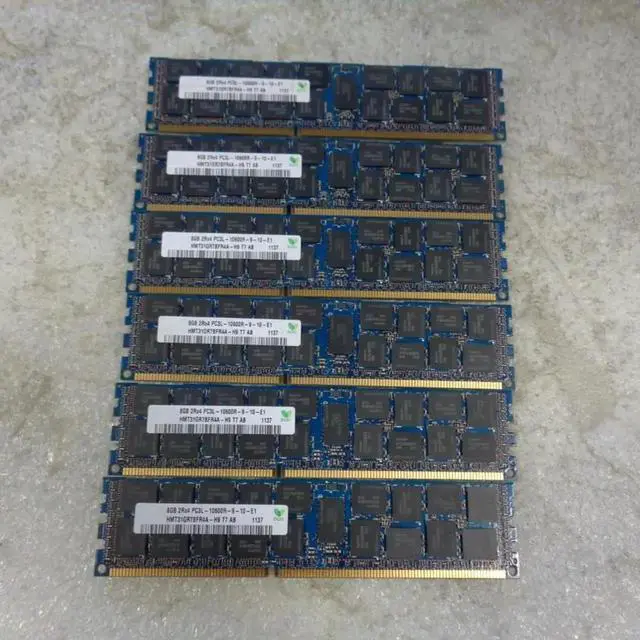 Alt view image 3 of 4 - 1 Pcs For SK Hynix RAM 8GB PC3L-10600R REG HMT31GR7BFR4A-H9 Memory Fast Ship 8G 2RX4 1333 DDR3L