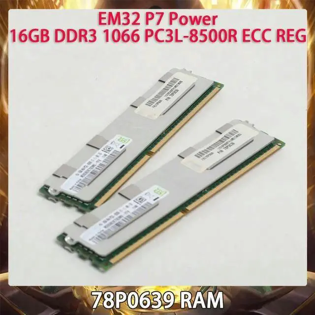 Main image of Server Memory 78P0639 EM32 P7 Power 16GB DDR3 1066 PC3L-8500R ECC REG RAM