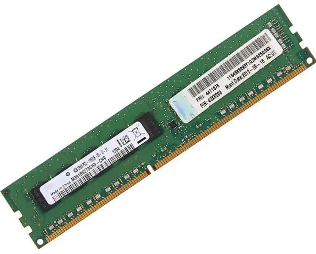 Alt view image 2 of 3 - 44T1575 44T1571 48X5293 RAM X3250 M3 X3250 X3530 M4 DDR3 4GB 1333 ECC UDIMM Server Memory