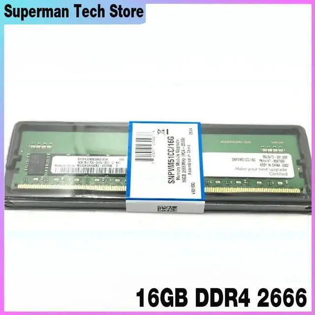 Alt view image 2 of 3 - SNPVM51CC/16G RAM 2RX8 PC4-2666V Server Memory Works ly 16GB DDR4 2666