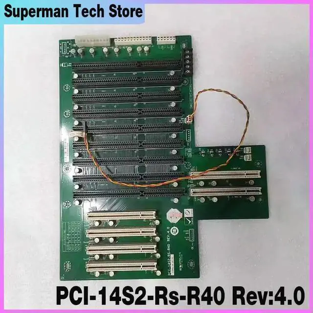 Alt view image 2 of 3 - For IEI Industrial Controller Base Plate Iei Pci-14S2-Rs-R40 Rev:4.0