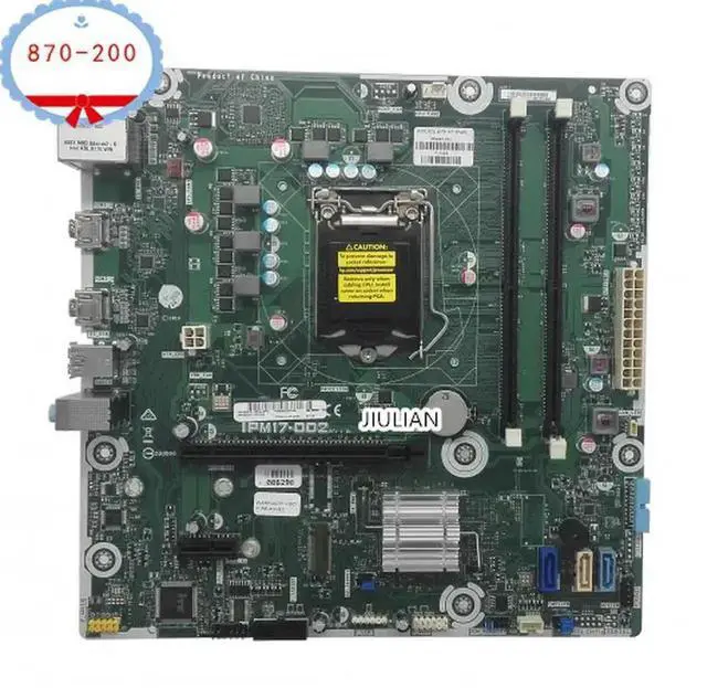 Main image of System Mb 862992-002 For OMEN 870-200 PAVILION 560-P 750-500 IPM17-DD2 Desktop Motherboard 862992-602 OK