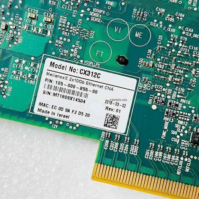 Alt view image 6 of 7 - For Mellanox MCX312C-XCCT ConnectX-3 PRO EN 10GB Ten Gigabit network adapter