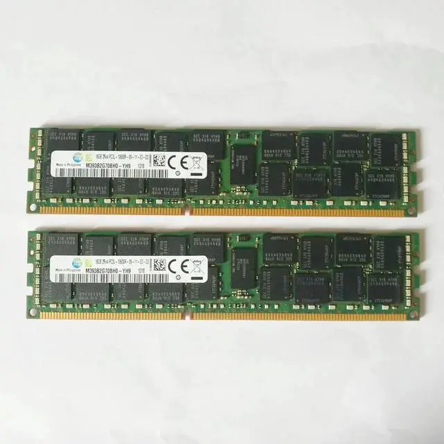 Alt view image 2 of 4 - 1 Pcs For RAM M393B2G70BH0-YH9 16GB 16G 2RX4 DDR3L 1333 Server Memory Fast Ship
