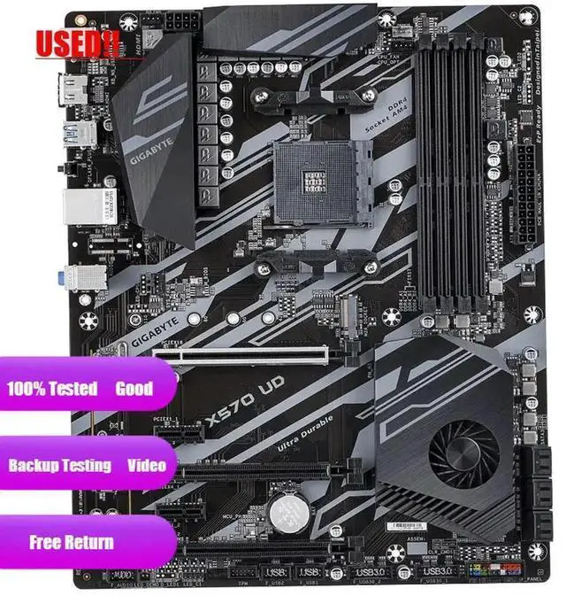 Main image of X570 UD Motherboard ATX Socket AM4 X570 DDR4 128GB PCI-E 4.0 SATA III USB3.2 Desktop Mainboard