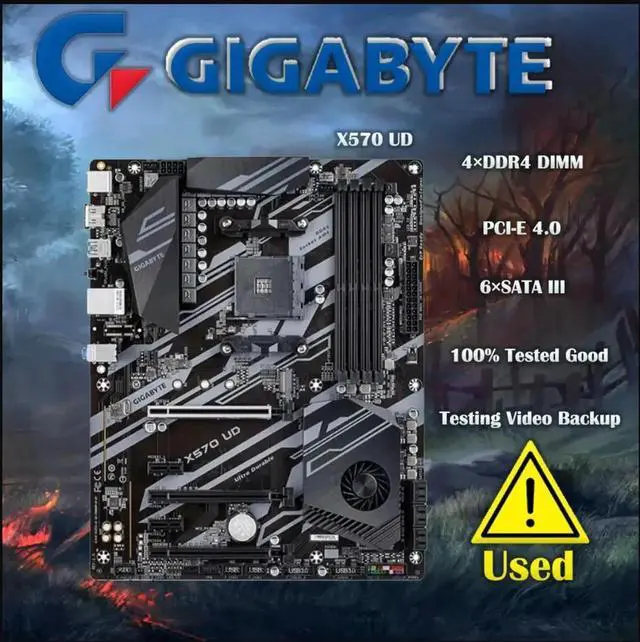 Main image of X570 UD Motherboard ATX Socket AM4 X570 DDR4 128GB PCI-E 4.0 SATA III USB3.2 Desktop Mainboard