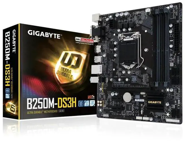 Main image of B250M-DS3H Desktop Motherboard A 1151 Support 6th/7th-Gen i7 i5 i3 DDR4 64GB M.2 SSD