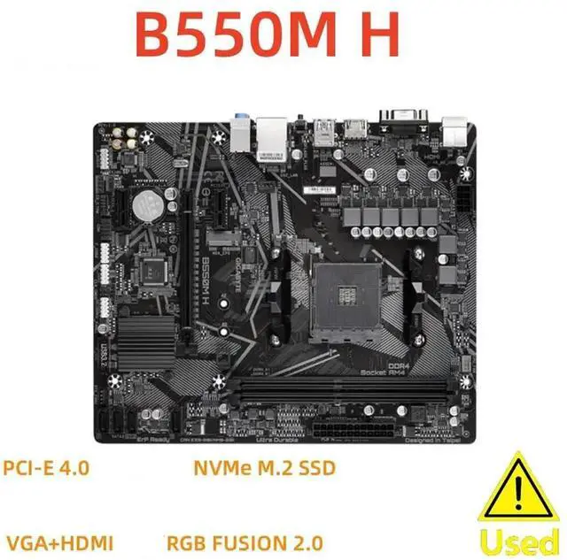 Main image of B550M H Micro-ATX B550 DDR4 M.2 128G PCI-E 4.0 Double Channel Socket AM4 Motherboard