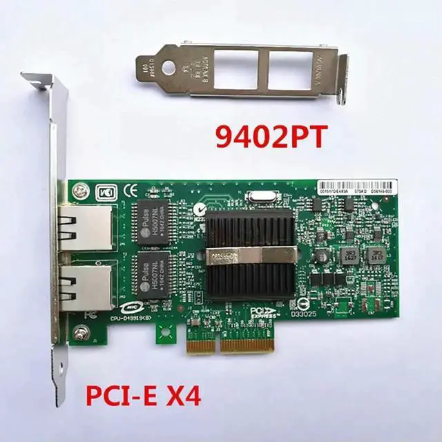 Main image of Network Card For Inter EXPI 9402PT 82571-2T PCIe x4 82571-2RJ45 PCIe x1 Dual-Port Server /Desktop Adapter 1G Gigabit Dual-Port