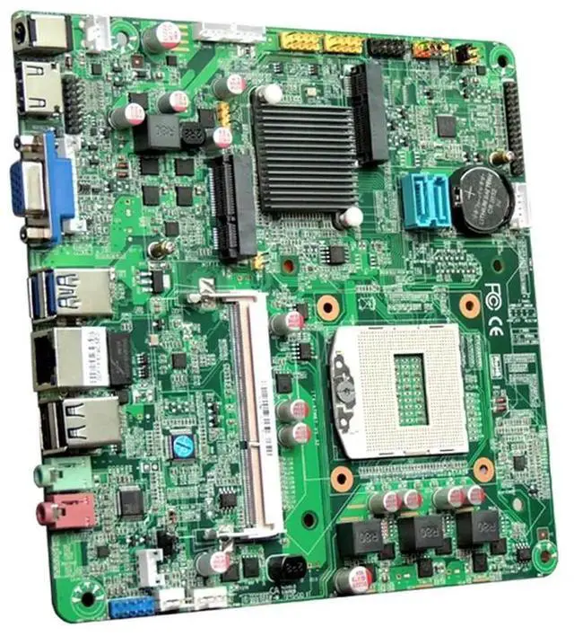 Alt view image 3 of 4 - All-in-One Motherboard For ITX-ATM87 V1.32 HM87 LGA946 30 PIN Test,Good